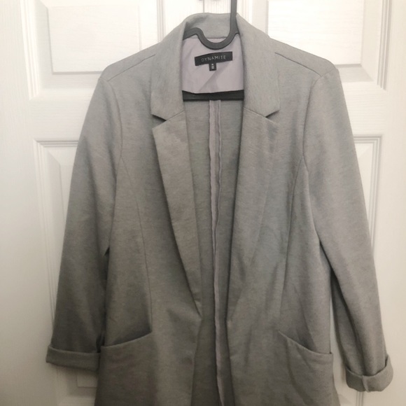 Dynamite Grey Blazer with Pockets - Picture 1 of 3